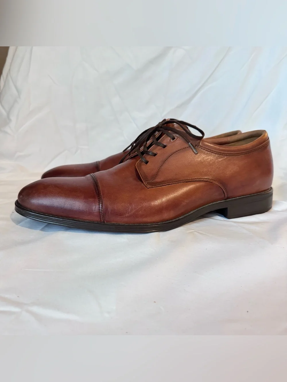 Florsheim Shoes Men's 10.5D Cap Toe Midtown Comfortech Ortholite Leather
